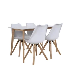 VOJENS Table à manger 4 personnes en bois