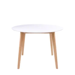 VOJENS Table à manger 2 personnes ronde en bois