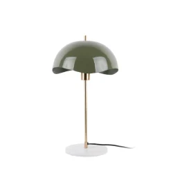 WAVED DOME Lampe à poser en métal et marbre