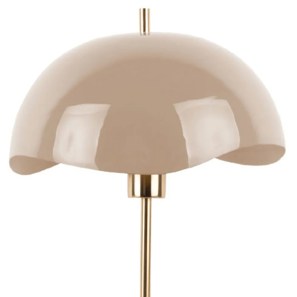 WAVED DOME Lampe à poser en métal et marbre