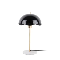 WAVED DOME Lampe à poser en métal et marbre
