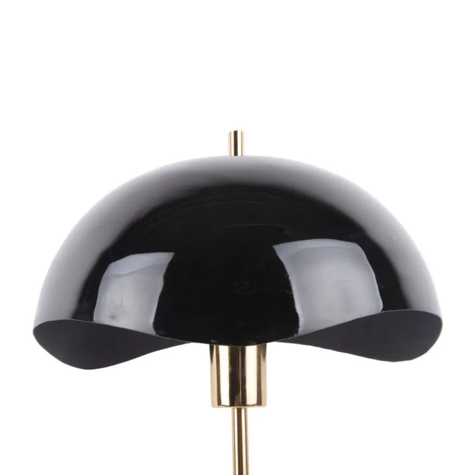 WAVED DOME Lampe à poser en métal et marbre
