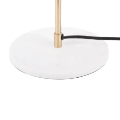 WAVED DOME Lampe à poser en métal et marbre