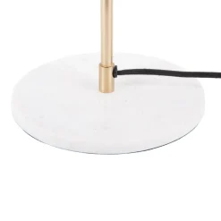 WAVED DOME Lampe à poser en métal et marbre