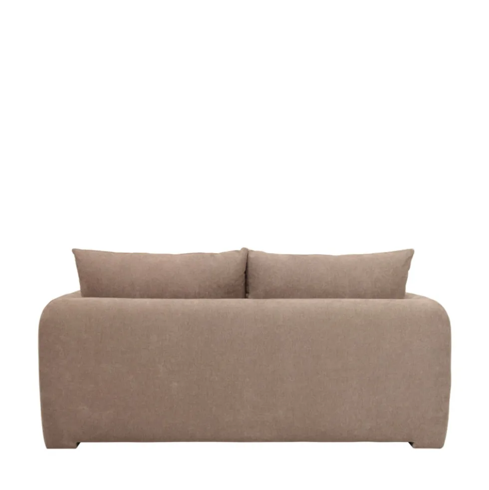 WIAME Canapé droit 2,5 places en tissu style contemporain