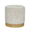 WILD Pouf rond en tissu imprimé animal ø40cm