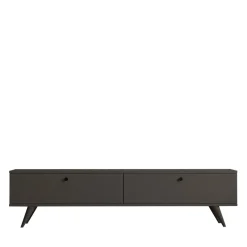 YARA Meuble TV 2 portes en bois L160cm