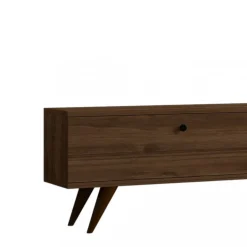 YARA Meuble TV 2 portes en bois L160cm