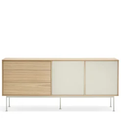 YOKO Buffet 2 portes 3 tiroirs en bois L180cm