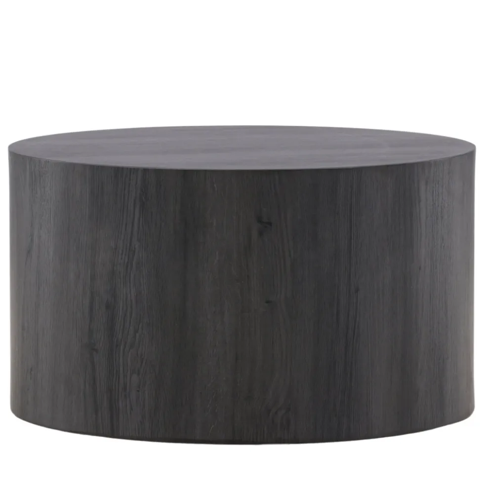 YORK Table basse ronde effet marbre ø80cm