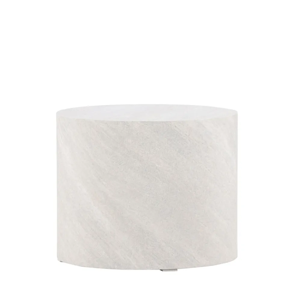 YORK Table d'appoint ronde effet marbre ø50cm