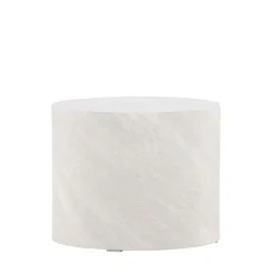 YORK Table d'appoint ronde effet marbre ø50cm