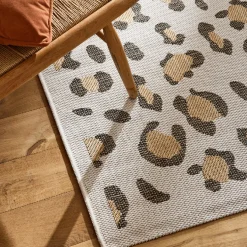YUMA Tapis contemporain imprimé léopard