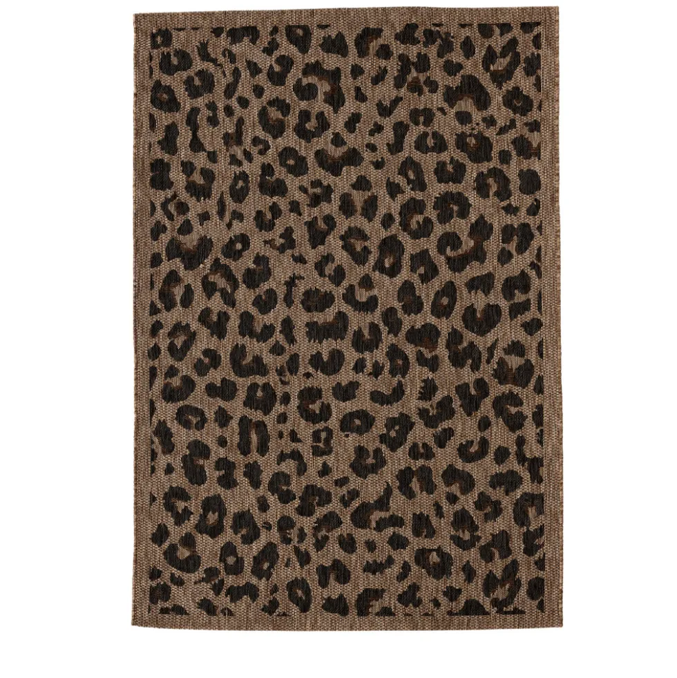YUMA Tapis contemporain imprimé léopard