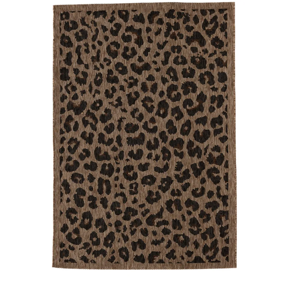 YUMA Tapis contemporain imprimé léopard