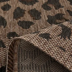 YUMA Tapis contemporain imprimé léopard