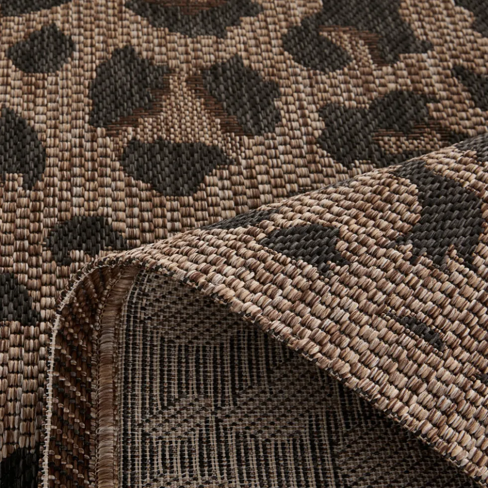 YUMA Tapis contemporain imprimé léopard