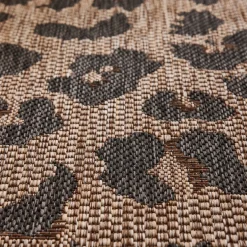 YUMA Tapis contemporain imprimé léopard