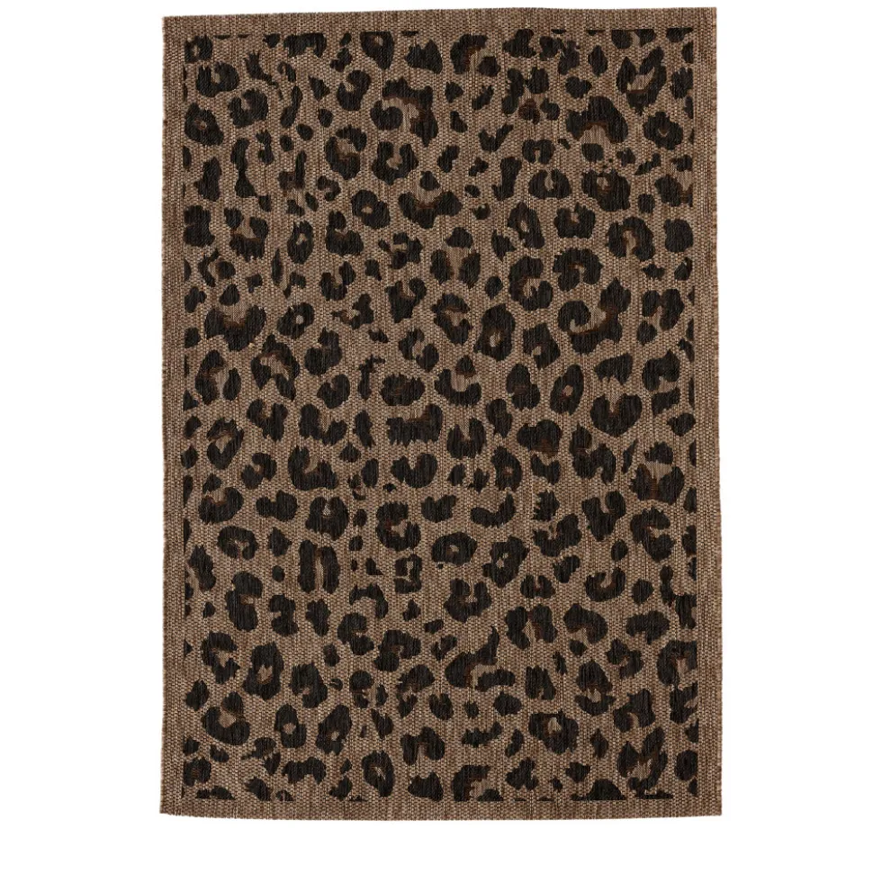 YUMA Tapis contemporain imprimé léopard
