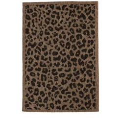 YUMA Tapis contemporain imprimé léopard