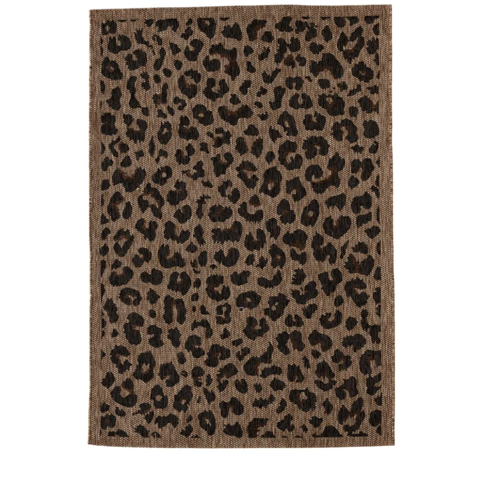 YUMA Tapis contemporain imprimé léopard