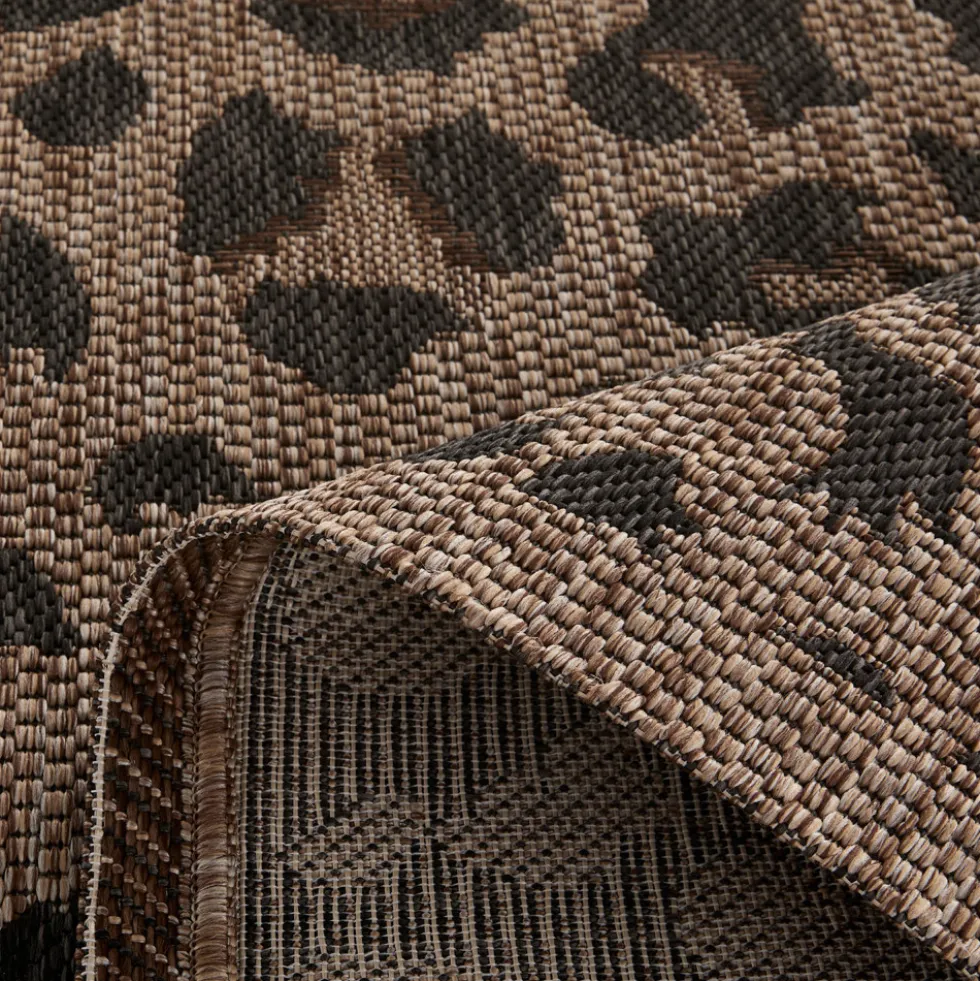 YUMA Tapis contemporain imprimé léopard