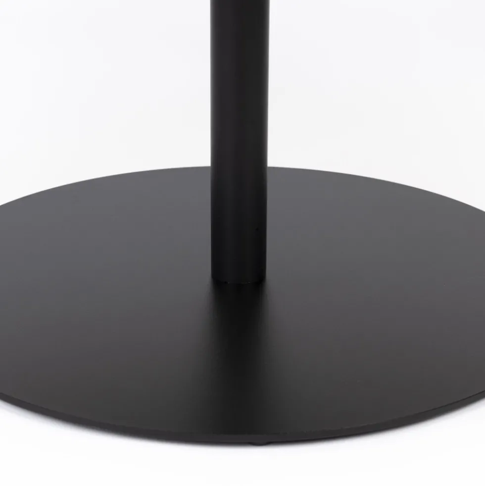 YURI Table basse ronde en bois et métal ø70cm