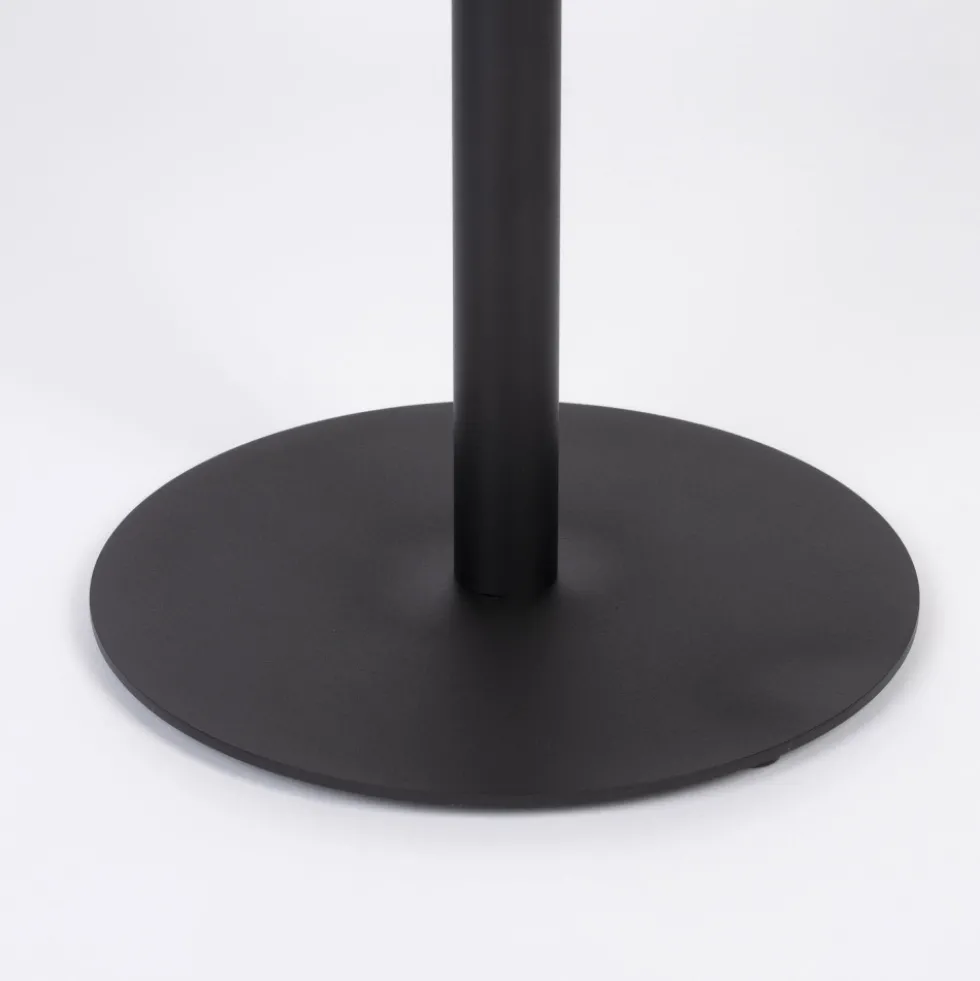 YURI Table d'appoint ronde en bois et métal ø45cm