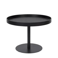 YURI Table d'appoint ronde en bois et métal ø56cm