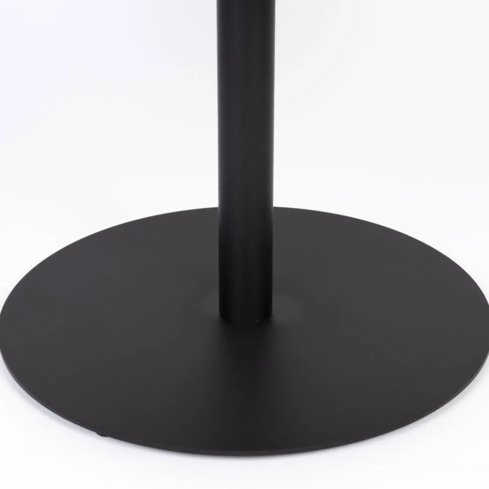 YURI Table d'appoint ronde en bois et métal ø56cm