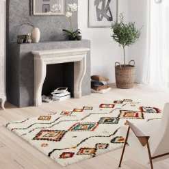 ZAZY Tapis d'inspiration berbère à motif ethnique