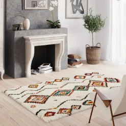 ZAZY Tapis d'inspiration berbère à motif ethnique