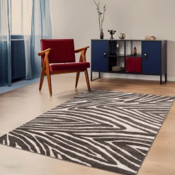 ZEBRA Tapis graphique à motif zébré
