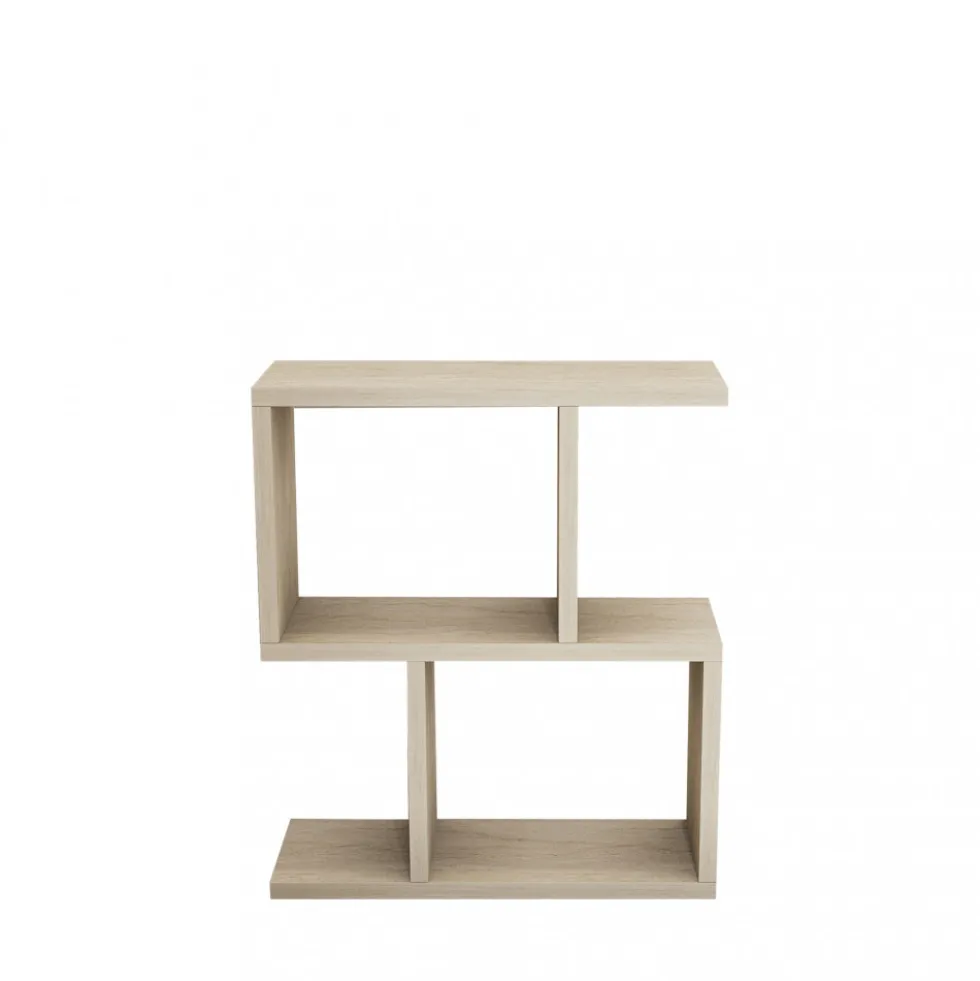 ZED Table d'appoint effet travertin