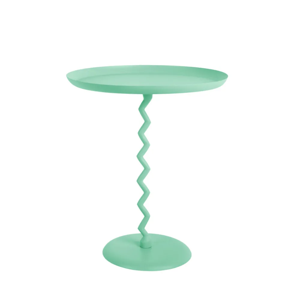 ZIGZAG Table d'appoint ronde en métal ø44cm