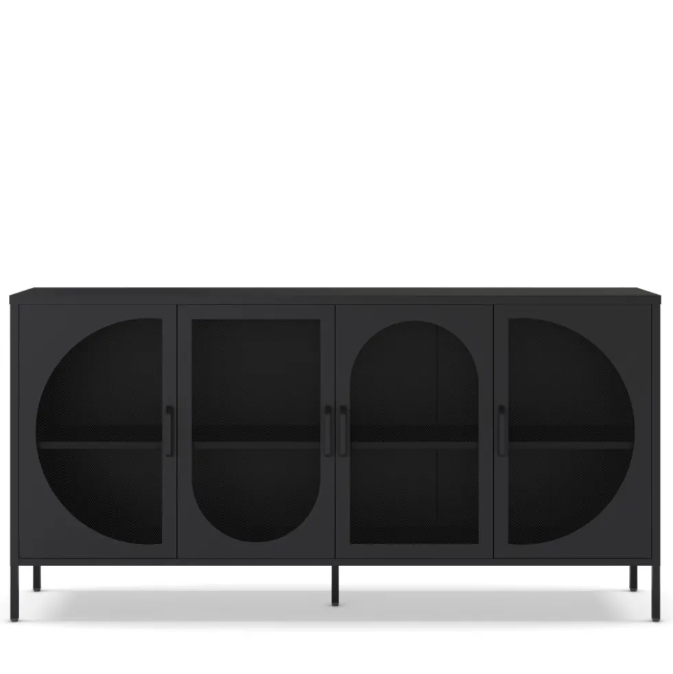 ZIO Buffet 4 portes en métal L160cm