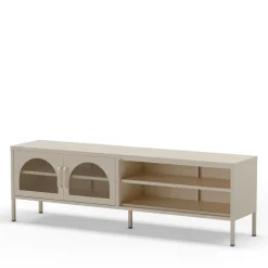 ZIO Meuble TV 2 portes en métal L160cm