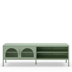ZIO Meuble TV 2 portes en métal L160cm