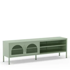 ZIO Meuble TV 2 portes en métal L160cm