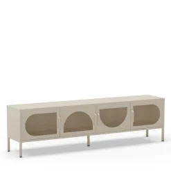 ZIO Meuble TV 4 portes en métal L180cm
