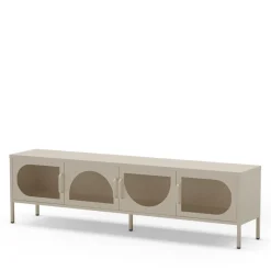 ZIO Meuble TV 4 portes en métal L180cm