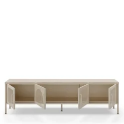 ZIO Meuble TV 4 portes en métal L180cm