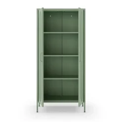 ZIO Vaisselier 2 portes en métal H170cm