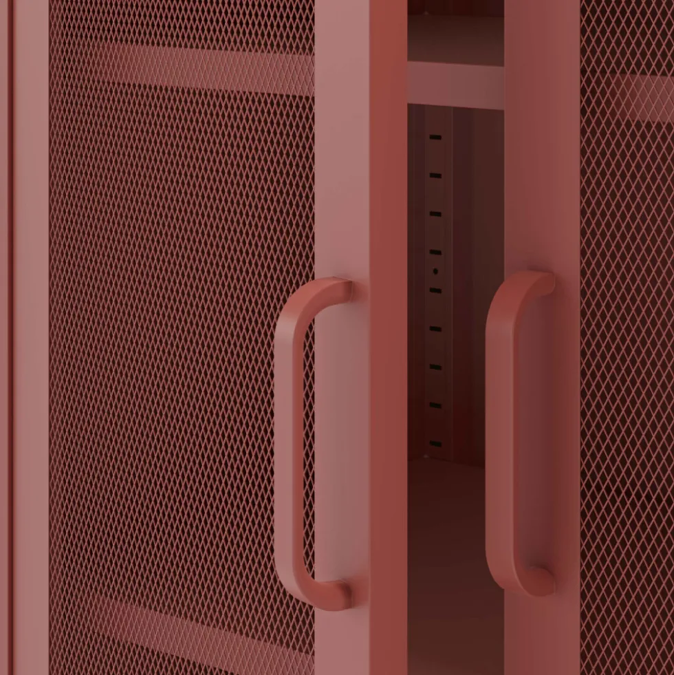ZIO Vaisselier 2 portes en métal H170cm