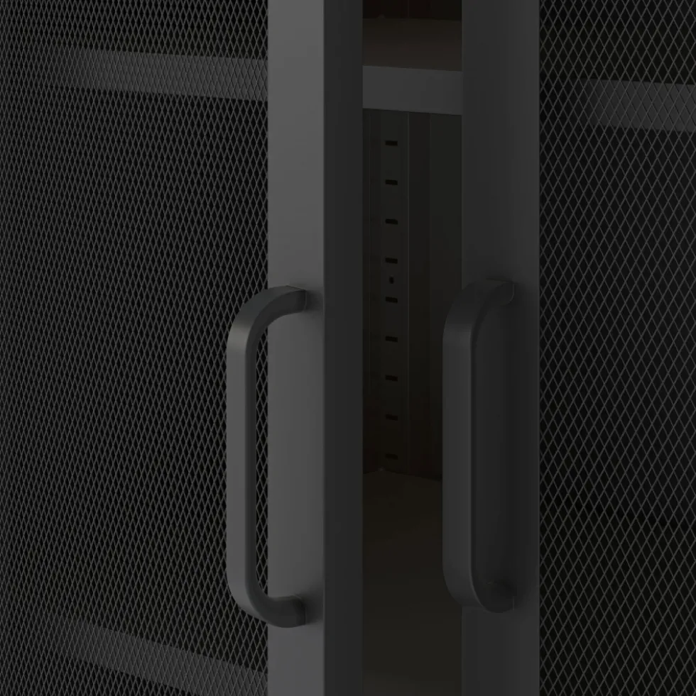 ZIO Vaisselier 2 portes en métal H170cm
