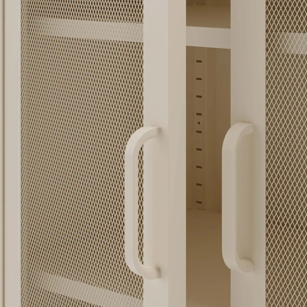 ZIO Vaisselier 2 portes en métal H170cm