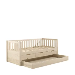ZIP Lit enfant banquette 4 tiroirs en bois 90x200 cm