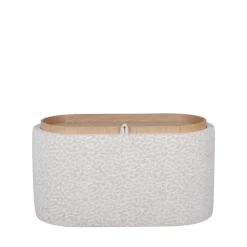 ZOÉ Banc ovale imprimé animal avec plateau et rangement L77cm