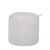 ZOÉ Pouf rond imprimé animal avec plateau et rangement ø40cm