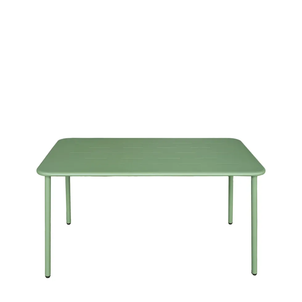 ZYRA Table à manger de jardin 4 personnes en métal